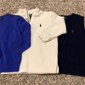 Polo Ralph Lauren sweater bundle - 24 mo/2T - VGUC